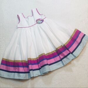 MONSOON BELTED EMPIRE TODDLER DRESS